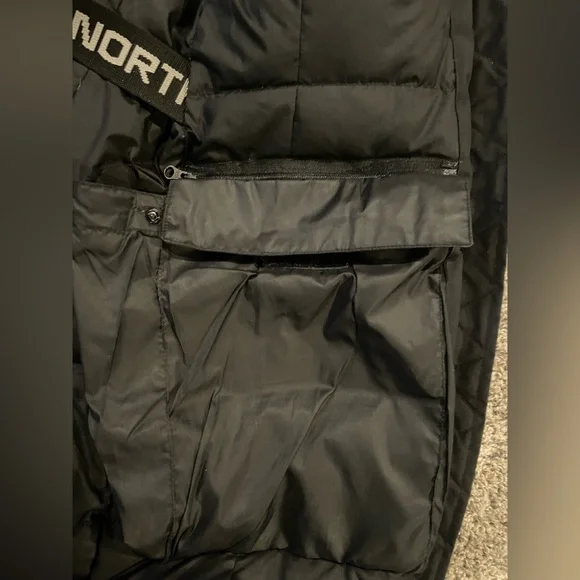 The North Face Parka XS Black Shavana Down Parka Coat with Suspenders - Picture 10 of 14